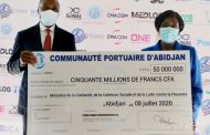 Côte d’Ivoire : La communauté portuaire d’Abidjan offre 278 millions de FCFA contre le Covid-19
