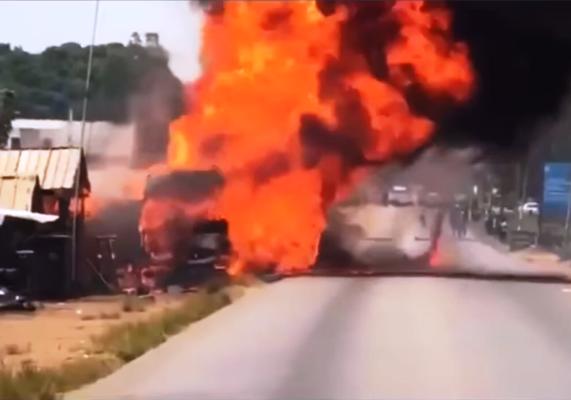 Côte d’Ivoire : Explosion d'un camion chargé de bonbonnes de gaz