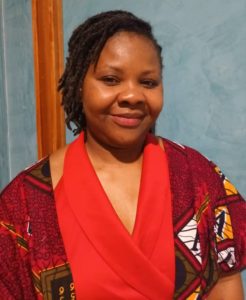 Justine NGAMBENE, présidente de l'association Cameroun Solidaire d'Annecy.